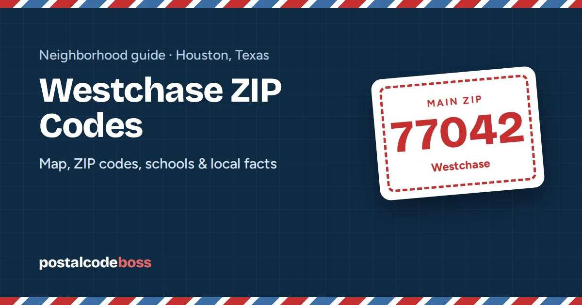 Westchase ZIP code 77042, Houston TX